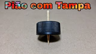 Como fazer um Pião com Tampa de Garrafa Pet [upl. by Josy]