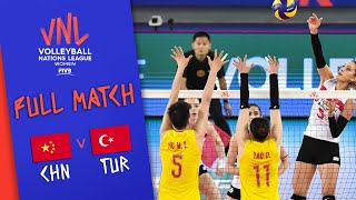 China 🆚 Turkey  Full Match  Women’s Volleyball Nations League 2019 [upl. by Radmen]