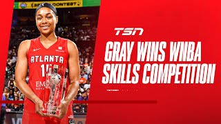 Dreams Gray wins WNBA AllStar skills competition [upl. by Clyve]