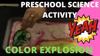 Awesome Science Experiments for Kids  Pre K  Kindergarten  Activity  Color Explosion [upl. by Antonius]