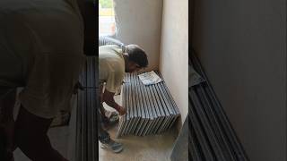 सीढ़ी का स्टेप मै ब्रास सेटिंग करने के बाद construction granitemarble [upl. by Celene]