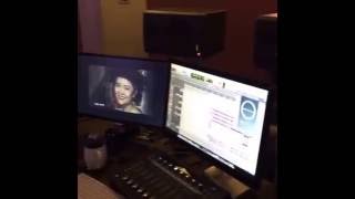 Behind The Scenes  Recording 天天想你 Lulu The Movie OST [upl. by Omero]