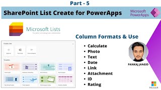 Microsoft List Create in Sharepoint Site  Power Apps Part  5 [upl. by Mile]