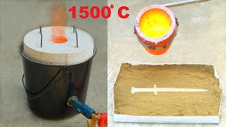 How to Melt Aluminum Cans From Home Aluminium Smelting [upl. by Yeloc]