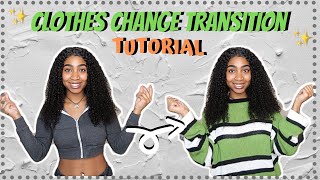 Jump amp Snap Clothes Change Transition for Tik Tok amp YouTube  Easy Video Transitions Tutorial ⭐️ [upl. by Meean]