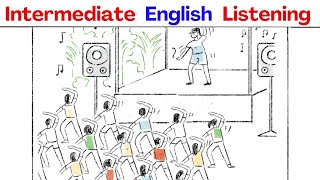 British English Listening  Dance Class Comprehensible Input B1 [upl. by Agnella]