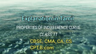 PROPERTIES OF INDIFFERENCE CURVE IN TAMIL [upl. by Perdita67]