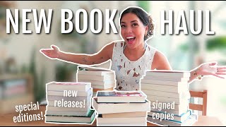 📚 monthly book haul 32 NEW books signed new releases  how to get books for FREECHEAP 🥰 [upl. by Ellekcir]