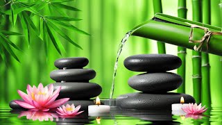 Bamboo Water Fountain  Piano  White Noise for Sleep Studying Meditation Yoga [upl. by Aileda224]