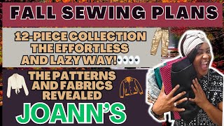 585 🌿 FALL SEWING PLANS 👀🌿 12Piece Effortless and Lazy Fall Wardrobe Fabrics  Patterns [upl. by Nova985]