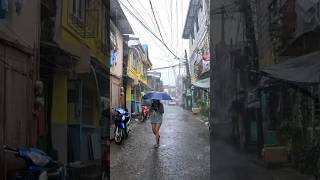 Walking Under Massive Rainfall in Marikina City Philippines [upl. by Adev]