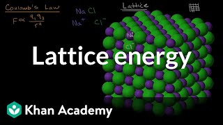 Lattice energy  Molecular and ionic compound structure and properties  AP Chemistry  Khan Academy [upl. by Okechuku280]