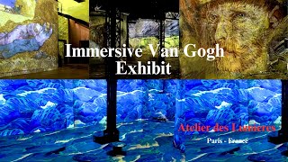 Starry Night Vincent Van Gogh Immersive Experience L Atelier des Lumières París France [upl. by Curnin810]