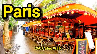 Paris France 🇲🇫 2500 Cafes in Paris 😳 Do you know A walk With Aziz 24 ❣️ [upl. by Ihcur615]