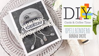 Spellbinders  Sunday Drive  Hitched  DIY Card by Tina Smith [upl. by Daus]