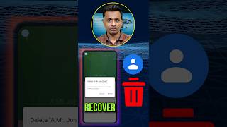 How To Recover Deleted Contacts From Android Phone shorts technosnag android [upl. by Akemahs]