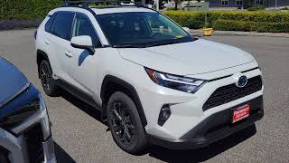 2024 Toyota RAV4 Hybrid XLE Premium in Wind Chill Pearl White [upl. by Lyndon]