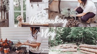 HOMEMAKING MOTIVATION VLOG  YARD UPDATE  NEW PLANTS SMALL PORCH REFRESH [upl. by Cicily269]