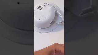 replace smoke detector battery  first alert wired smoke alarm [upl. by Gnap561]