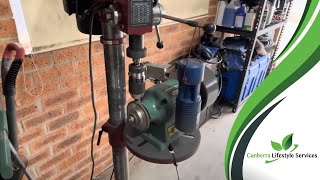 How to sharpen stump grinder teeth Easy guide using a drill press amp bench grinder [upl. by Anitsyrhc]