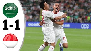 FULL HIGHLIGHTS  TIMNAS INDONESIA VS ARAB SAUDI  KUALIFIKASI PIALA DUNIA 2026  Hasil Timnas [upl. by Burke]