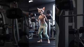 Once bullied a skinny cat turned muscular ai cat kitte fypシ゚viral catlover cute funny [upl. by Novick]