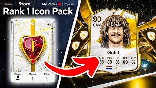 5x RANK 1 ICON PACKS amp REWARDS 🚨 FC 25 Ultimate Team [upl. by Notned]