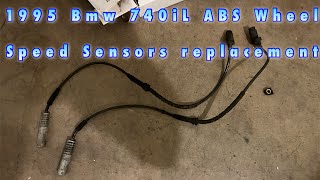 1995 Bmw 740iL E38 Abs Wheel Speed Sensors Replacement [upl. by Nitniuq366]