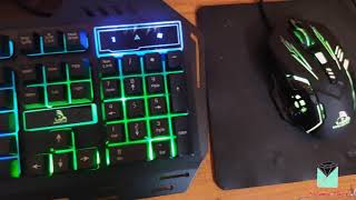 Tag Gamerz Gaming Avenger Combo Kit 2020 Review amp Unbox Multi Color Cycle Mouse 3 Color Led Keyboard [upl. by Halueb]