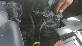 Replace fuel filter Toyota Innova [upl. by Carr]