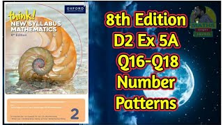 Q16Q18  Ex5A  D28th edition  Number patterns  In UrduHindi [upl. by Genna]