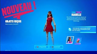 JACHÈTE nouveau SKIN Isabelle  émote sur Fortnite [upl. by Halbeib182]