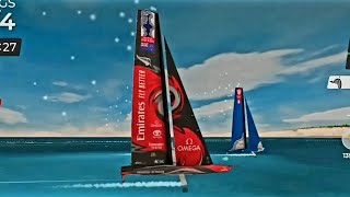 Race 2 of Virtual Regatta EmiratesTeamNZ Ac75 Class Americascup France Eregatta [upl. by Ellynn]