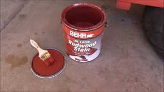 Behr Redwood Stain No 9 [upl. by Haimarej]