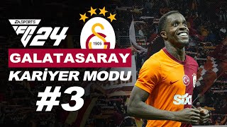 EA FC 24 GALATASARAY KARİYER MODU 3  GOL YAĞMURU  Galatasaray EAFC24 [upl. by Kazim]