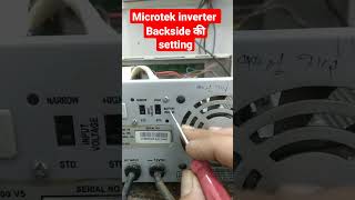 shortMicrotek inverter back pannel settingMicrotekInverterEb700Skill development short [upl. by Peisch]