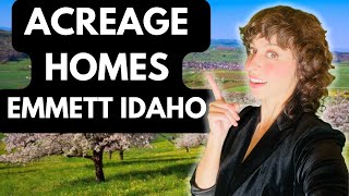 WHICH ACREAGE HOME WOULD YOU CHOOSE  Acreage homes for sale Emmett Idaho [upl. by Enitsenre171]