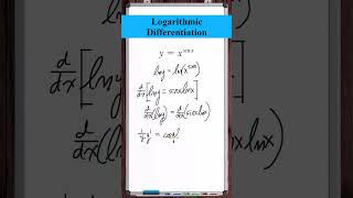 Logarithmic Differentiation  yxsinx [upl. by Llebiram]