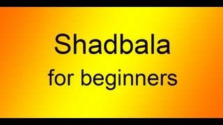 Shadbala For Beginners [upl. by Anuahsar]