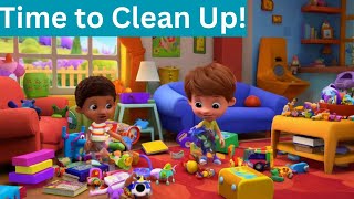 🧹 Time to Clean Up 🎶 Catchy Kids Song Poem amp Rhyme that Makes Tidying Fun [upl. by Rogovy]