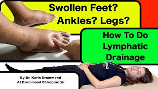 Self Lymphatic Drainage Massage For Swollen Feet Ankles amp Legs [upl. by Llewop]