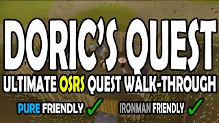 ULTIMATE Dorics Quest WalkThrough Guide Ironman Pure [upl. by Hsur]