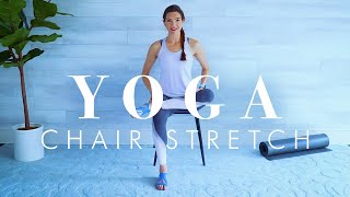 Chair Yoga Stretch for Beginners Seniors amp Everyone  30 minutes [upl. by Whatley]