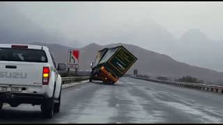 Truck blown over in Cape Town storm [upl. by Jc]