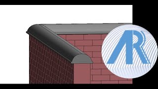 Wall with custom coping Revit Tutorial [upl. by Curzon822]