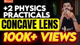 Plus Two Physics Practicals  Concave Lens  Eduport Plus Two [upl. by Nehtanoj]