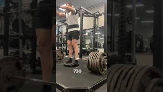 730 Deficit Deadlift Biceps Tear405 1Arm Deadlift [upl. by Eltsyrk250]