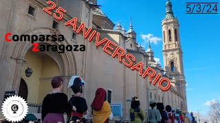 25 ANIVERSARIO DE LA COMPARSA DE GIGANTES Y CABEZUDOS DE ZARAGOZA [upl. by Aihsem]