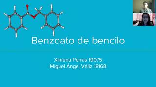 Benzoato de bencilo [upl. by Hanikahs585]