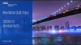 Webcast BEPS 20 – Updates Pillar Two  KPMG Meijburg amp Co [upl. by Dewees84]